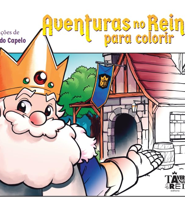 Aventuras no reino para colorir