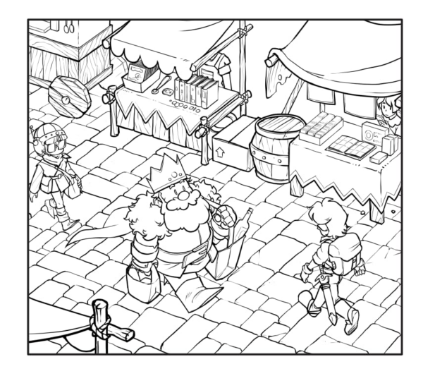 Aventuras no reino para colorir - Imagem 2